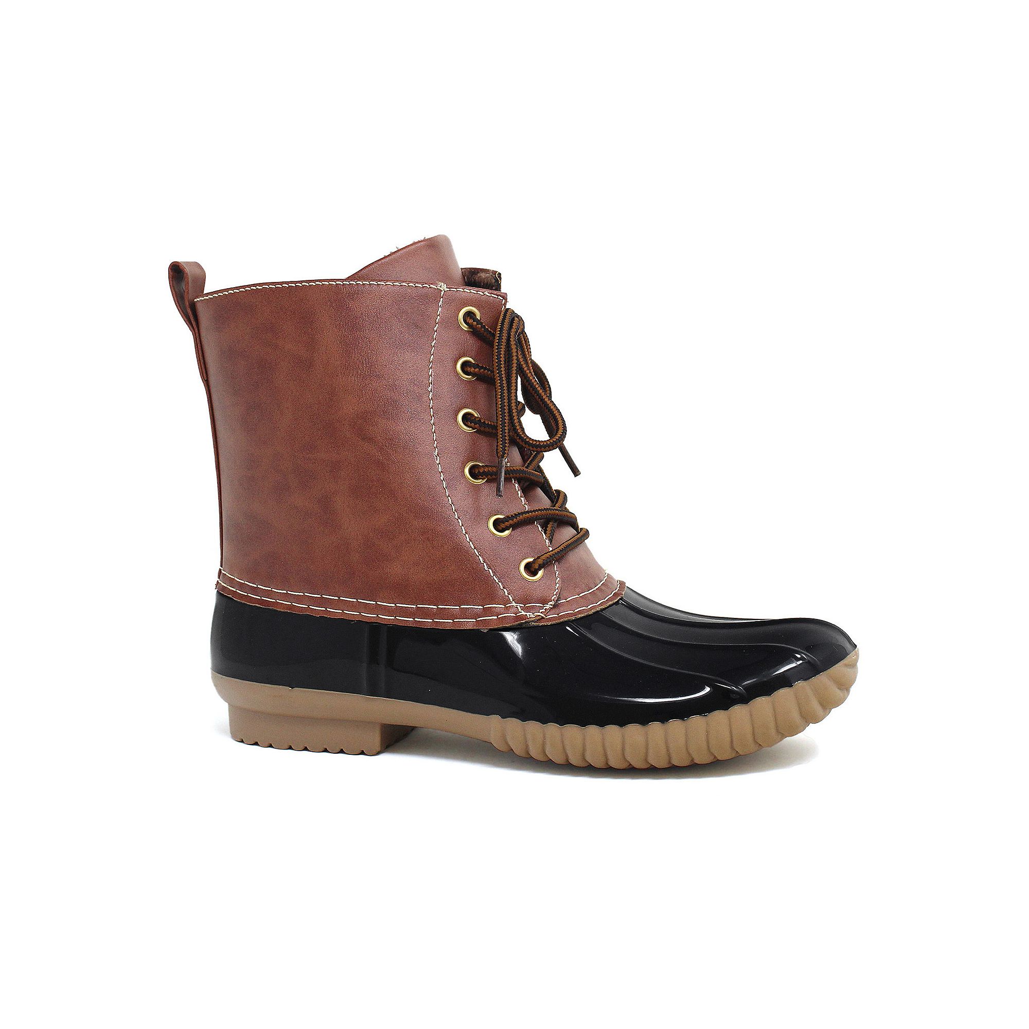 Yoki Dylan Womens Winter Duck Boots, Size: 6, Black