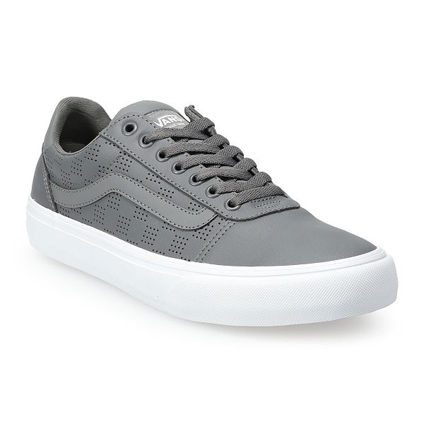 Gray store leather vans