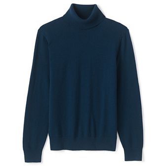 Men's Lands' End Cashmere Turtleneck Sweater