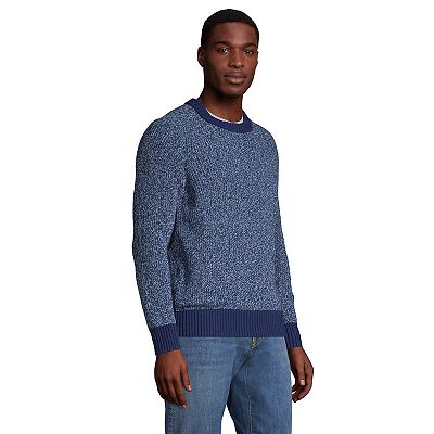 Men s Lands End Cotton Drifter Shaker Sweater