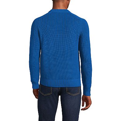 Men's Lands' End Cotton Drifter Shaker Sweater