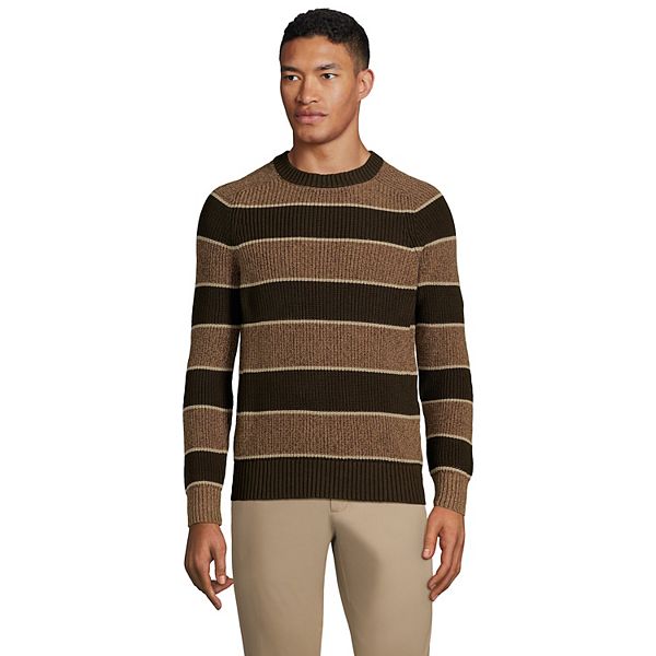 Men's Lands' End Cotton Drifter Shaker Sweater