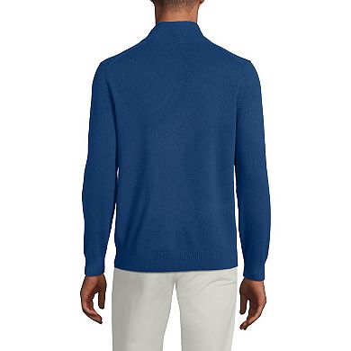 Men's Lands' End Cashmere Quarter-Zip Sweater