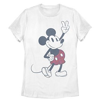 Juniors' Disney's Mickey Mouse Plaid Shorts Tee