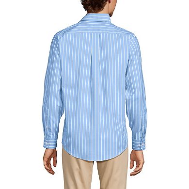 Men's Lands' End Traditional-Fit No-Iron Twill Button-Down Shirt