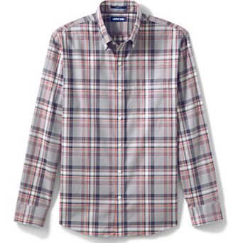 Men's Lands' End Traditional-Fit No-Iron Twill Button-Down Shirt