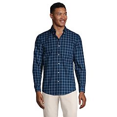 Mens Lands' End Button-Down Shirts Tops, Clothing