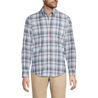 Men's Lands' End Traditional-Fit No-Iron Twill Button-Down Shirt