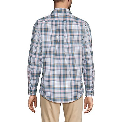 Big & Tall Lands' End Traditional-Fit No-Iron Twill Button-Down Shirt