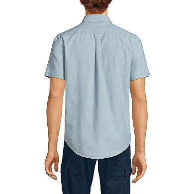 Big & Tall Lands' End Traditional Fit Chambray Shirt