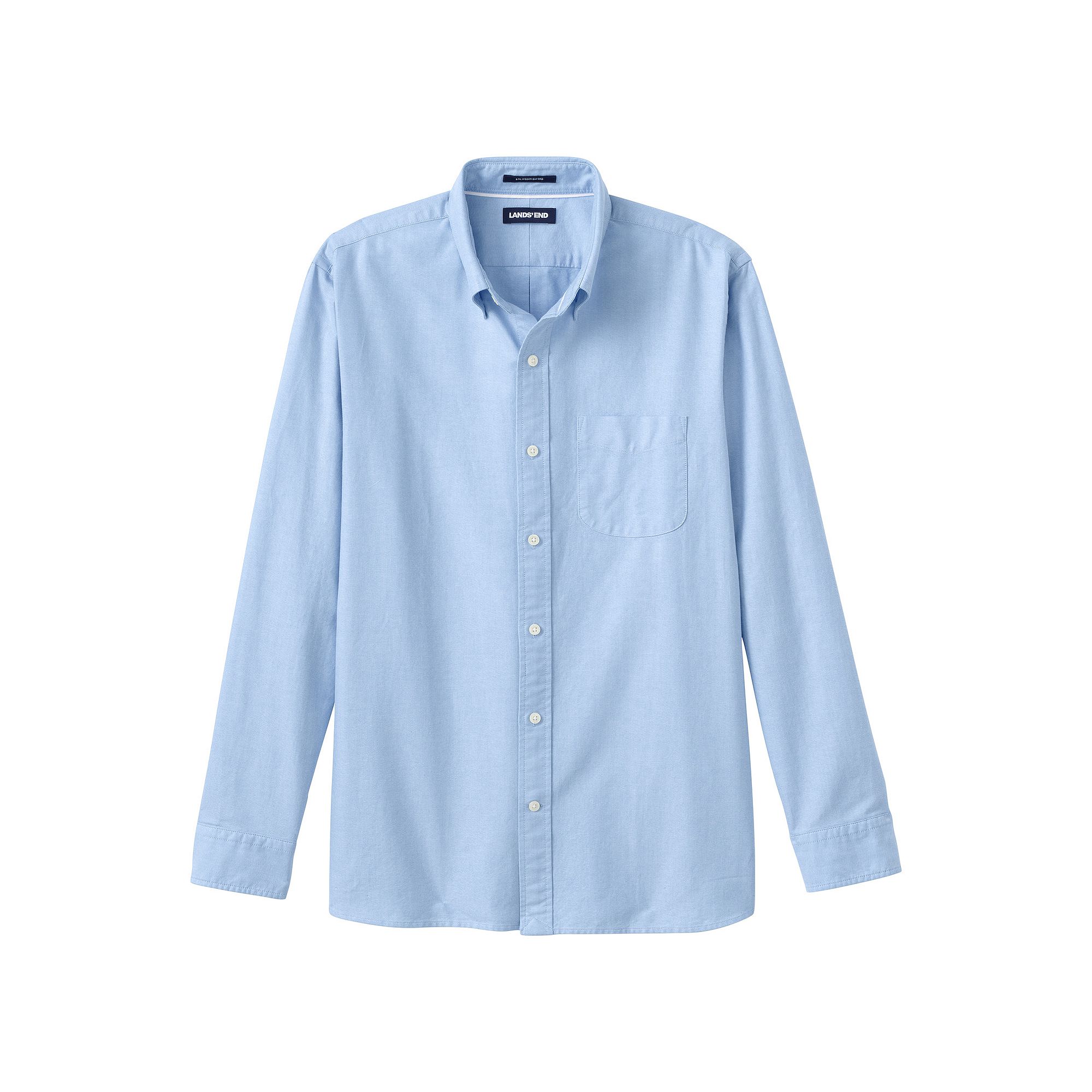 Mens Lands End Button-Down Sail Rigger Oxford Button-Down Shirt, Size: Sm