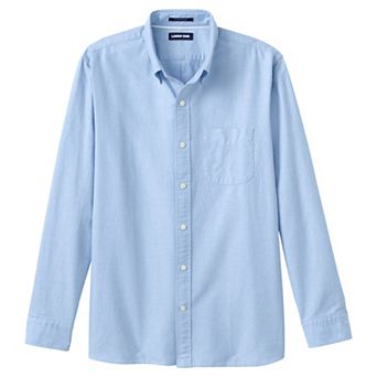 Men's Lands' End Button-Down Sail Rigger Oxford Button-Down Shirt