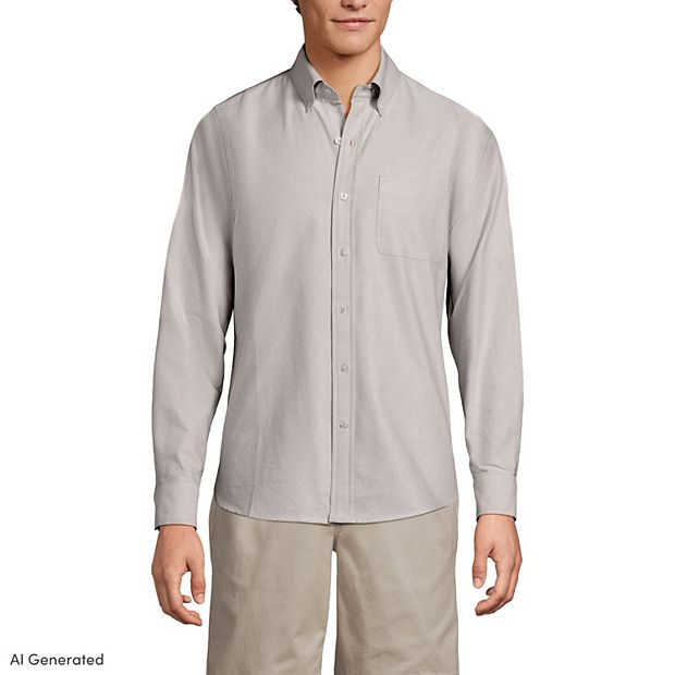 Edwards Men's Short Sleeve Oxford Dress Shirt - Wrinkle Resistant, Cotton Blend, S-3XL & Tall Sizes