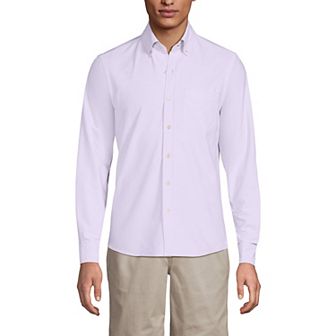 Men's Lands' End Button-Down Sail Rigger Oxford Button-Down Shirt