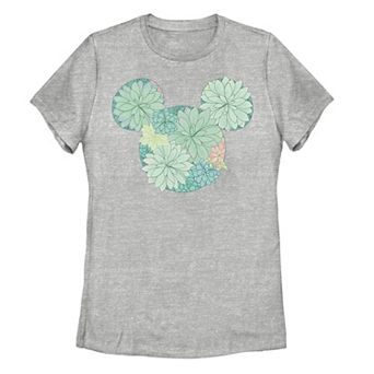 Juniors' Disney's Mickey Succulent Fill Tee