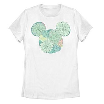 Juniors' Disney's Mickey Succulent Fill Tee