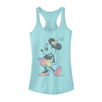 Juniors' Disney's Minnie Mouse Tie Dye Vintage Tank Top