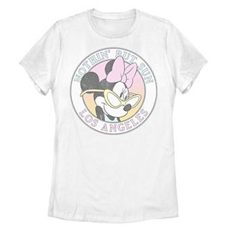 Juniors' Disney's Minnie "Nothing But Sun" Los Angeles Portrait Tee