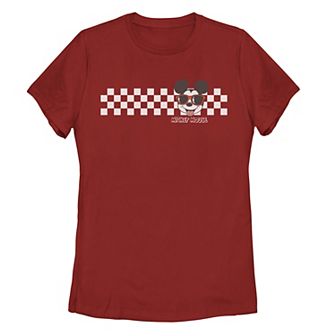 Juniors' Disney's Mickey Classic Checkers Tee