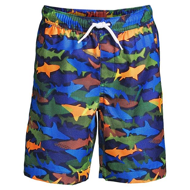 Boys camo hot sale swim trunks