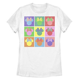 Juniors' Disney's Minnie Mouse Pop Art Tee