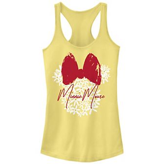 Juniors' Disney's Mickey Floral Minnie Mouse Tank Top
