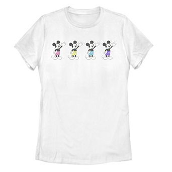 Juniors' Disney's Mickey Mouse Neon Pants Tee