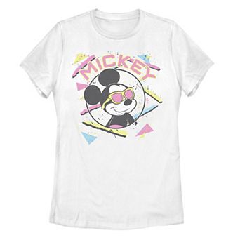 Disney's Mickey & Friends Mickey Mouse 90's Portrait Juniors' Graphic Tee