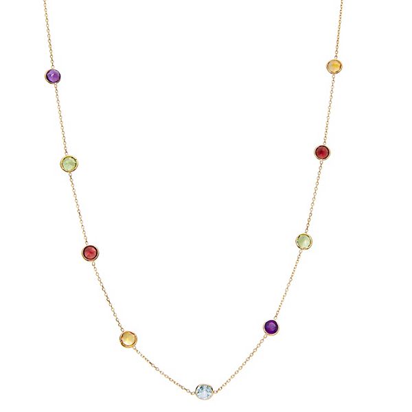 Multi deals gem necklace