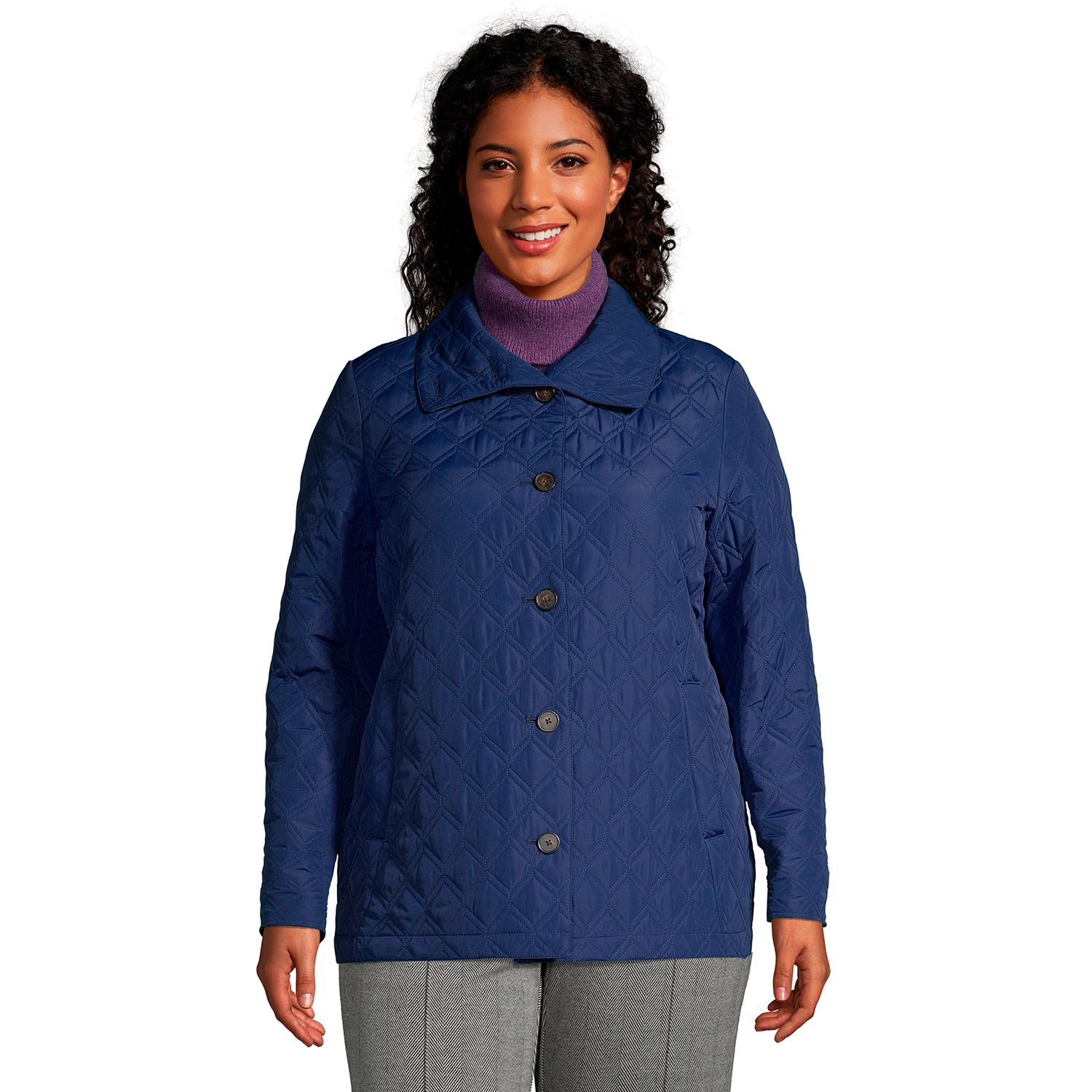 lands end plus size womens coats