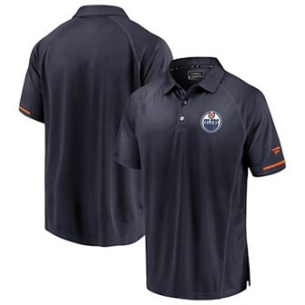 Men's Fanatics Branded Navy Edmonton Oilers Authentic Pro Rinkside Polo