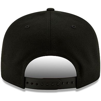 San Diego Padres New Era Black on Black 9FIFTY Snapback Adjustable Hat - Black