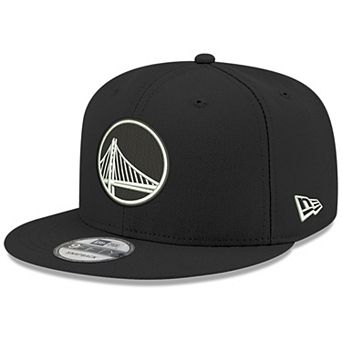 Men's New Era Black Golden State Warriors Logo 9FIFTY Snapback Hat