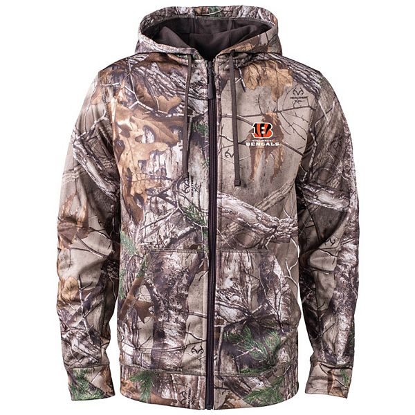 Men's Realtree Camo Cincinnati Bengals Trophy Tech Fleece Full-Zip