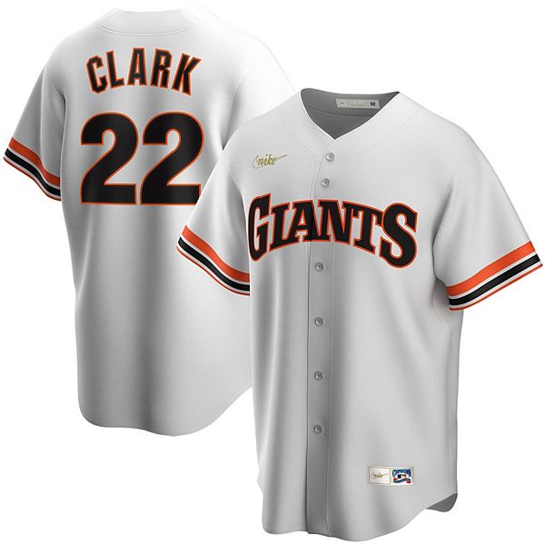 Men's Nike Will Clark White San Francisco Giants Home Cooperstown  Collection Player Jersey