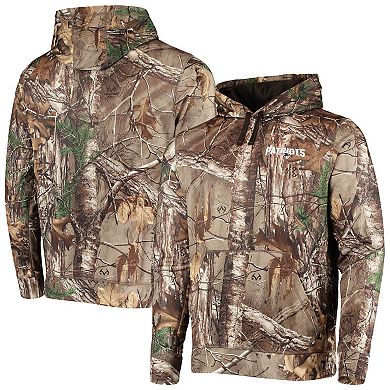 Men's Dunbrooke Realtree Camo New England Patriots Circle Champion Tech Fleece Pullover Hoodie