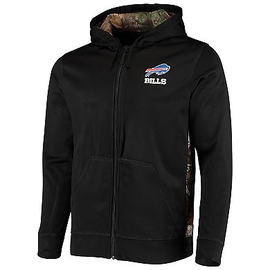 Men's Dunbrooke Black/Realtree Camo Buffalo Bills Decoy Tech Fleece Full-Zip Hoodie