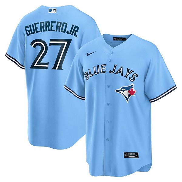 Men's Nike Vladimir Guerrero Jr. Powder Blue Toronto Blue Jays Alternate  2020 Replica Player Jersey