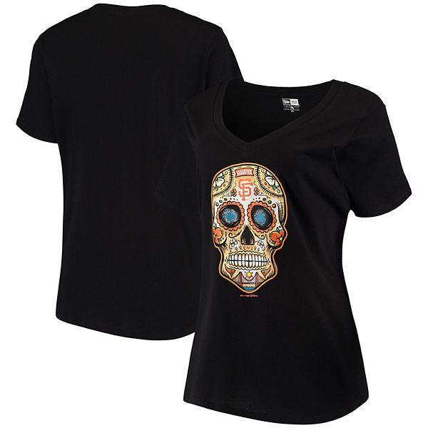 San Francisco Giants Sugar Skull Tee Shirt Women's 3XL / White