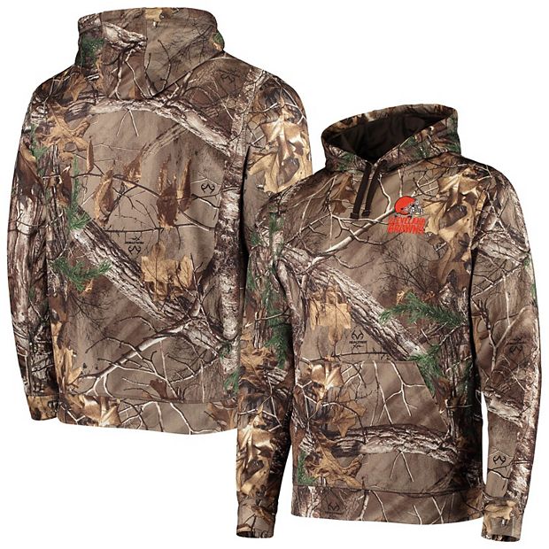 Cleveland Browns Dunbrooke Circle Champion Tech Fleece Pullover Hoodie -  Realtree Camo