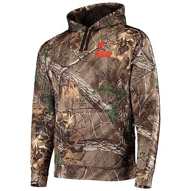 Men's Dunbrooke Realtree Camo Cleveland Browns Circle Champion Tech Fleece Pullover Hoodie