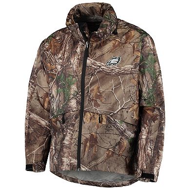 Men's Dunbrooke Realtree Camo Philadelphia Eagles Circle Sportsman Waterproof Packable Full-Zip Jacket