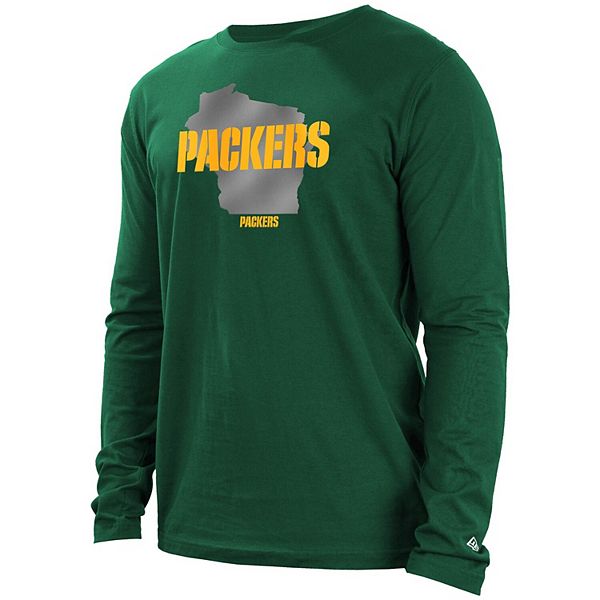 Green Bay Packers Youth Icon Cotton Long Sleeve T-Shirt - Green