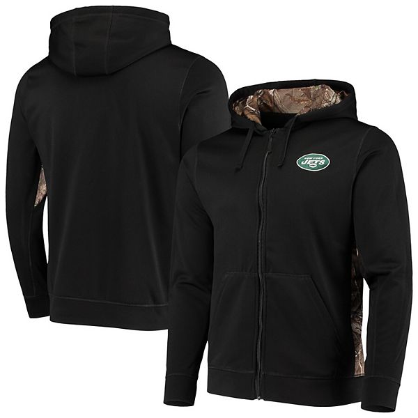 Men's Black/Realtree Camo New York Jets Decoy Tech Fleece Full-Zip