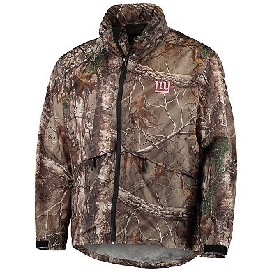 Men's Dunbrooke Realtree Camo New York Giants Circle Sportsman Waterproof Packable Full-Zip Jacket