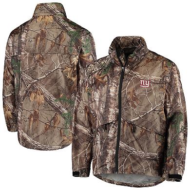 Men's Dunbrooke Realtree Camo New York Giants Circle Sportsman Waterproof Packable Full-Zip Jacket