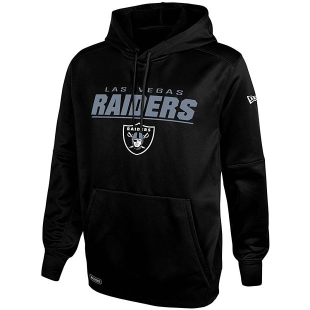 Men's New Era Black Las Vegas Raiders Combine Stated Pullover Hoodie