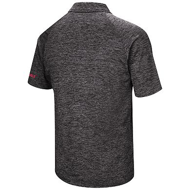 Men's Colosseum Black Louisville Cardinals Big & Tall Down Swing Polo