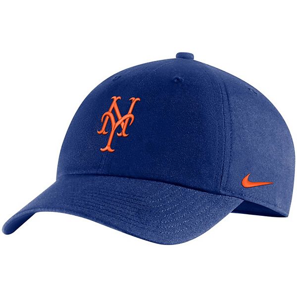 Men's Nike Royal New York Mets Logo Heritage 86 Adjustable Hat