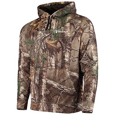 Men's Dunbrooke Realtree Camo Minnesota Vikings Circle Champion Tech Fleece Pullover Hoodie